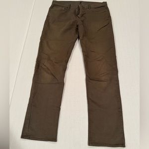 Banana Republic Slim Fit Olive Traveler Pants - Tall Size - 36x36